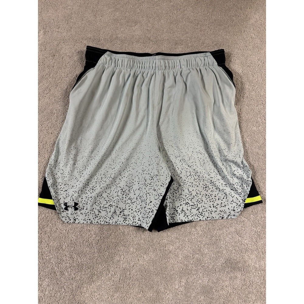 UA‎ 9" Lg  SC30 Black Yellow Gray Graphic Ultra Performance Basketball Athletic